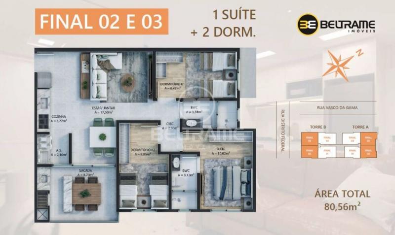 Ed. Calefi Home Club - 02º Andar -   R$694.000,00